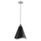 Nuvo Tango 1-Light Medium Pendant - Matte Black with Polished Nickel 60/7475 - alternate 1